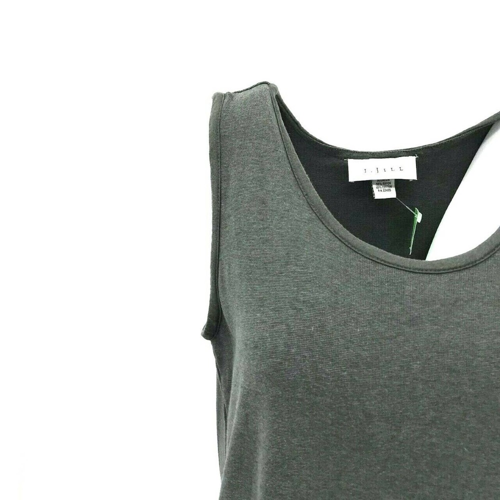 J. Jill Women's Sleeveless Shirt Tent Dress Size Small Green Knit Relaxed Fit - Picture 2 of 7